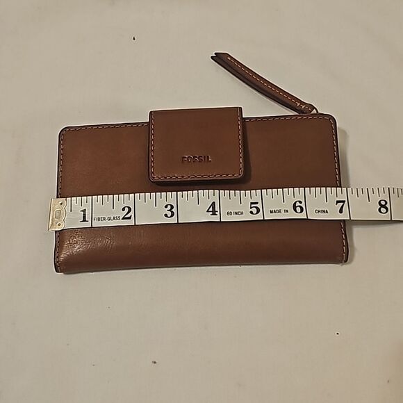  Fossil brown Leather wallet - Picture 5 of 7